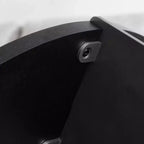 Table Basse Ronde – Noyer / Noir, Style Moderne