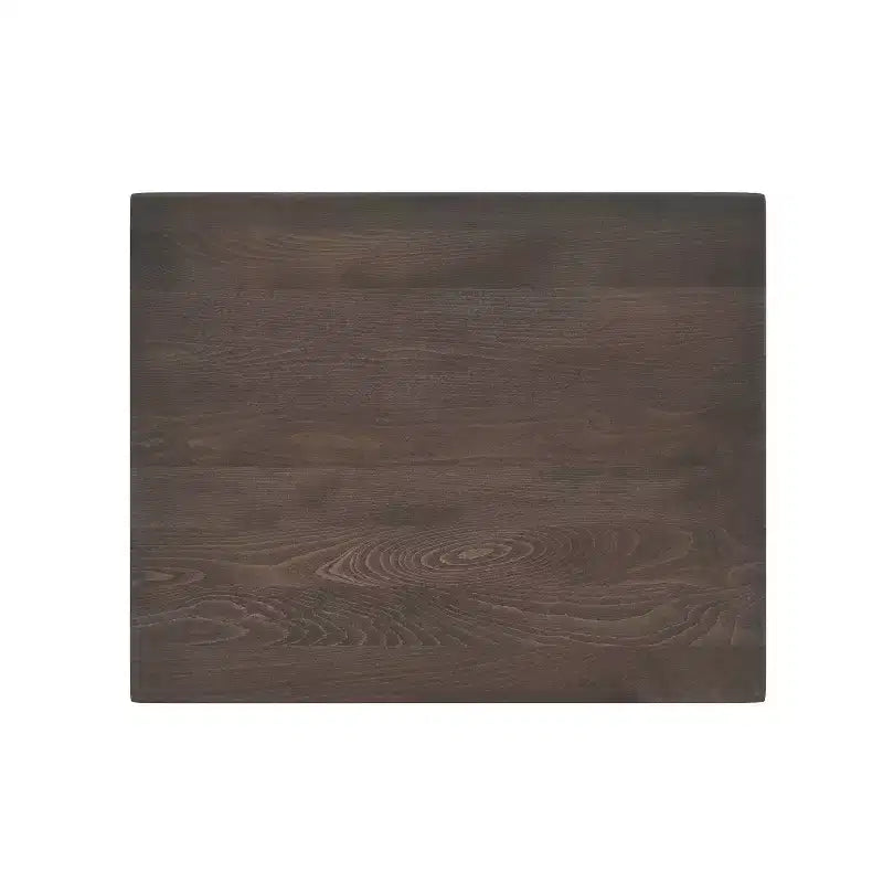 Table de salle à manger haute – Plateau marron foncé ou naturel / Base noire, 4 places