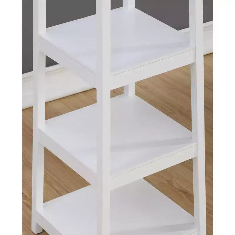 Arbre d'entrée en bois blanc avec 8 patères et 3 étagères