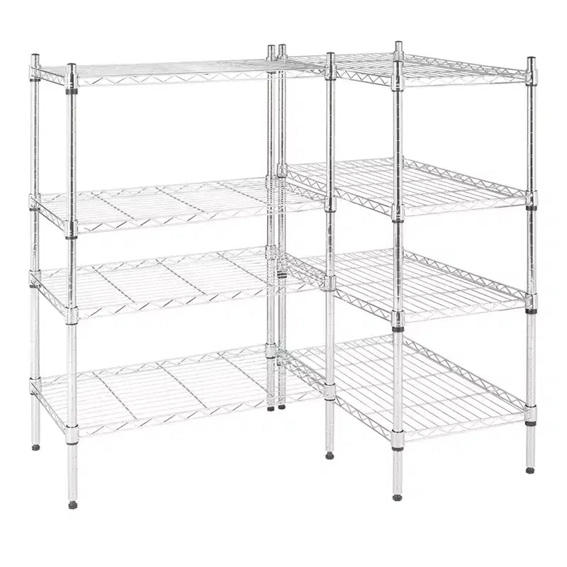 Étagère de rangement à 8 niveaux en fil d'acier réglable
