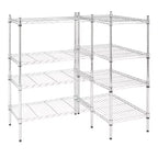 Étagère de rangement à 8 niveaux en fil d'acier réglable