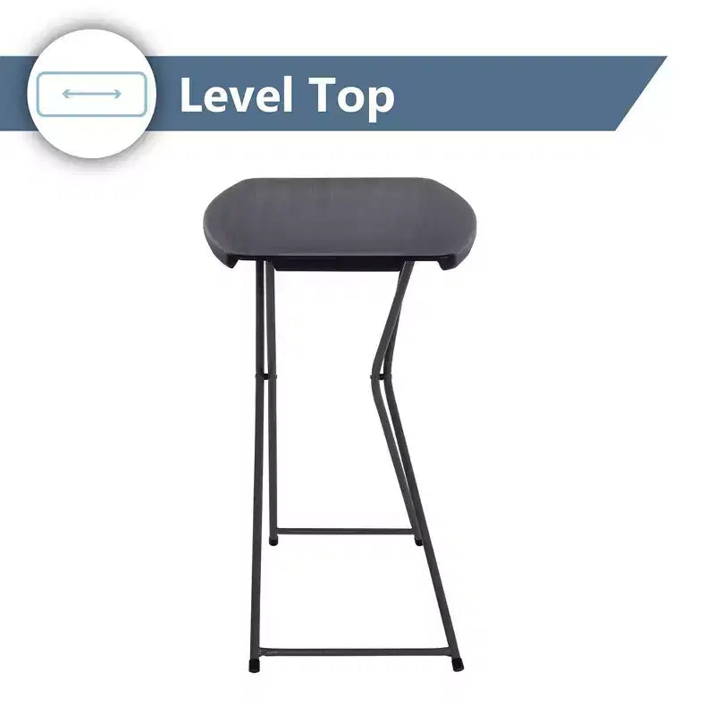 Table individuelle pliante à hauteur réglable – Noir