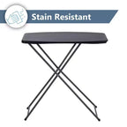 Table individuelle pliante à hauteur réglable – Noir