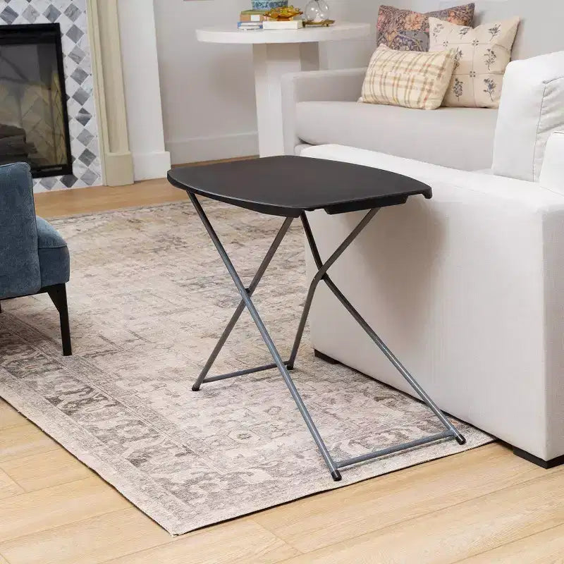 Table individuelle pliante à hauteur réglable – Noir