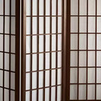 Paravent shoji à 6 panneaux – Noyer