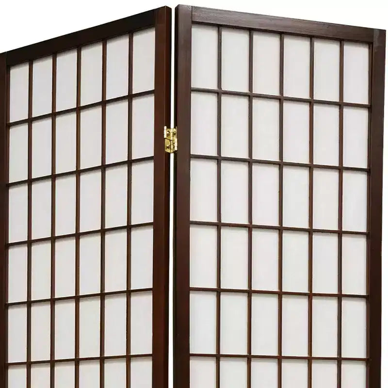 Paravent shoji à 6 panneaux – Noyer
