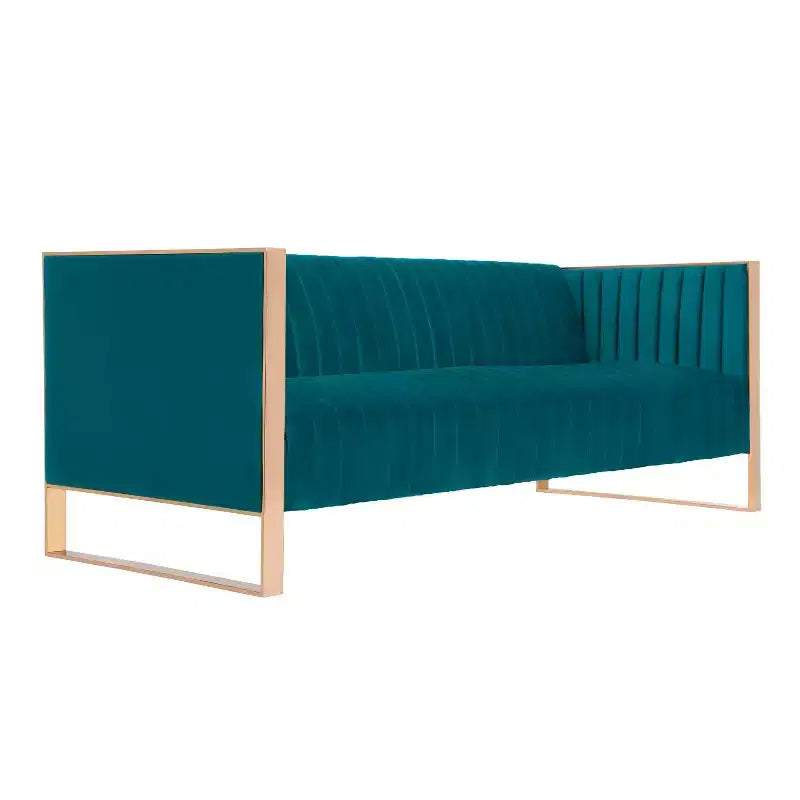 Canapé 3 places en velours – Style Trillium, 3 places