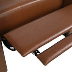 Fauteuil inclinable à dossier basculant – Marron foncé / Cognac, 1 place