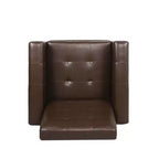 Fauteuil inclinable à dossier basculant – Marron foncé / Cognac, 1 place