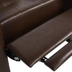 Fauteuil inclinable à dossier basculant – Marron foncé / Cognac, 1 place