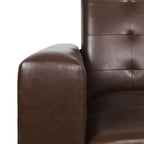 Fauteuil inclinable à dossier basculant – Marron foncé / Cognac, 1 place