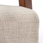 Fauteuil d'appoint avec dossier en rotin – Noir/Beige ou Noyer/Beige, 1 place