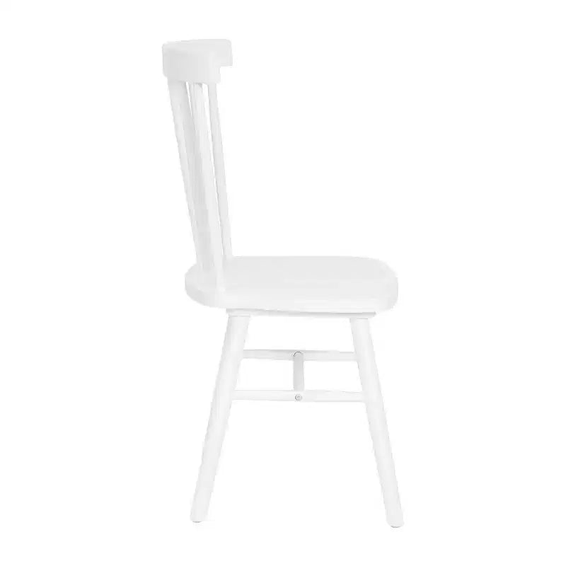 Chaises de salle à manger Windsor à barreaux (lot de 2) – Noir/Blanc, 2 places