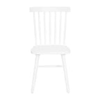 Chaises de salle à manger Windsor à barreaux (lot de 2) – Noir/Blanc, 2 places