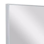 Miroir mural rectangulaire en bois – Noir / Or / Blanc