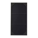 Miroir mural rectangulaire en bois – Noir / Or / Blanc