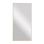 Miroir mural rectangulaire en bois – Noir / Or / Blanc