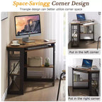 Bureau d'angle pour ordinateur avec station de recharge – Plusieurs coloris, 1 personne