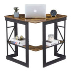 Bureau d'angle pour ordinateur avec station de recharge – Plusieurs coloris, 1 personne