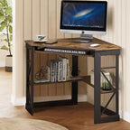 Bureau d'angle pour ordinateur avec station de recharge – Plusieurs coloris, 1 personne