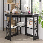 Bureau d'angle pour ordinateur avec station de recharge – Plusieurs coloris, 1 personne