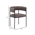 Chaises de salle à manger rembourrées (lot de 2) – Marron clair / Taupe / Blanc, 2 places