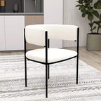 Chaises de salle à manger rembourrées (lot de 2) – Marron clair / Taupe / Blanc, 2 places