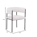 Chaises de salle à manger rembourrées (lot de 2) – Marron clair / Taupe / Blanc, 2 places